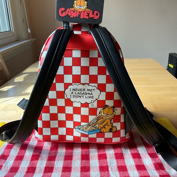 🍕🎒🍕 LOUNGEFLY LASAGNA GARRFIELD BACKPACK 🍕🎒🍕 NWT 🍕 - Picture 6 of 16